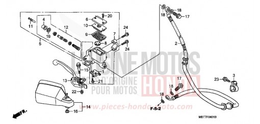 MAITRE-CYLINDRE FREIN AV. (XL1000VA) XL1000VA8 de 2008